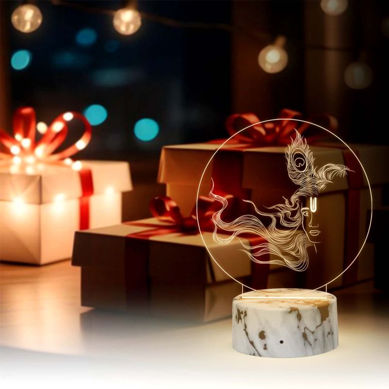 Shree Krishna Design Night Lamp